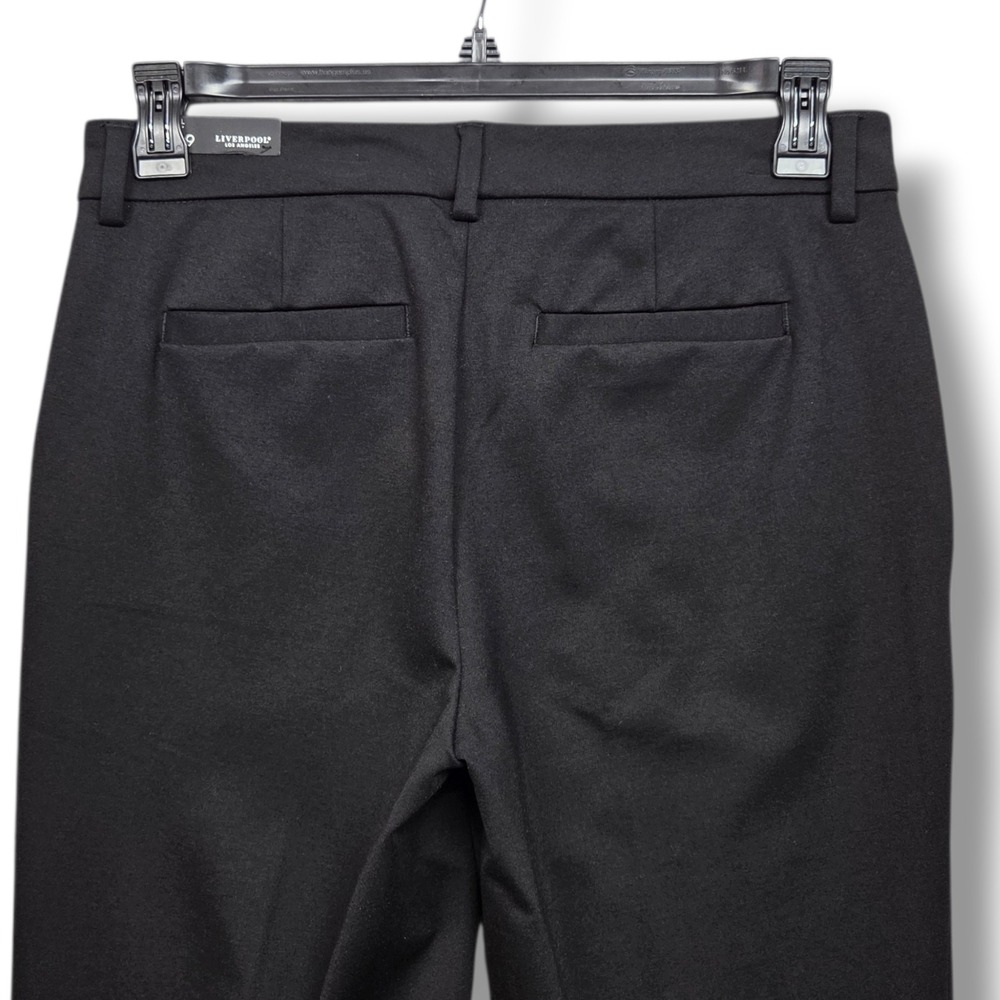Liverpool Kelsey Trouser Womens 8 Tall Black Mid Rise Slim Leg Pants - Picture 6 of 12